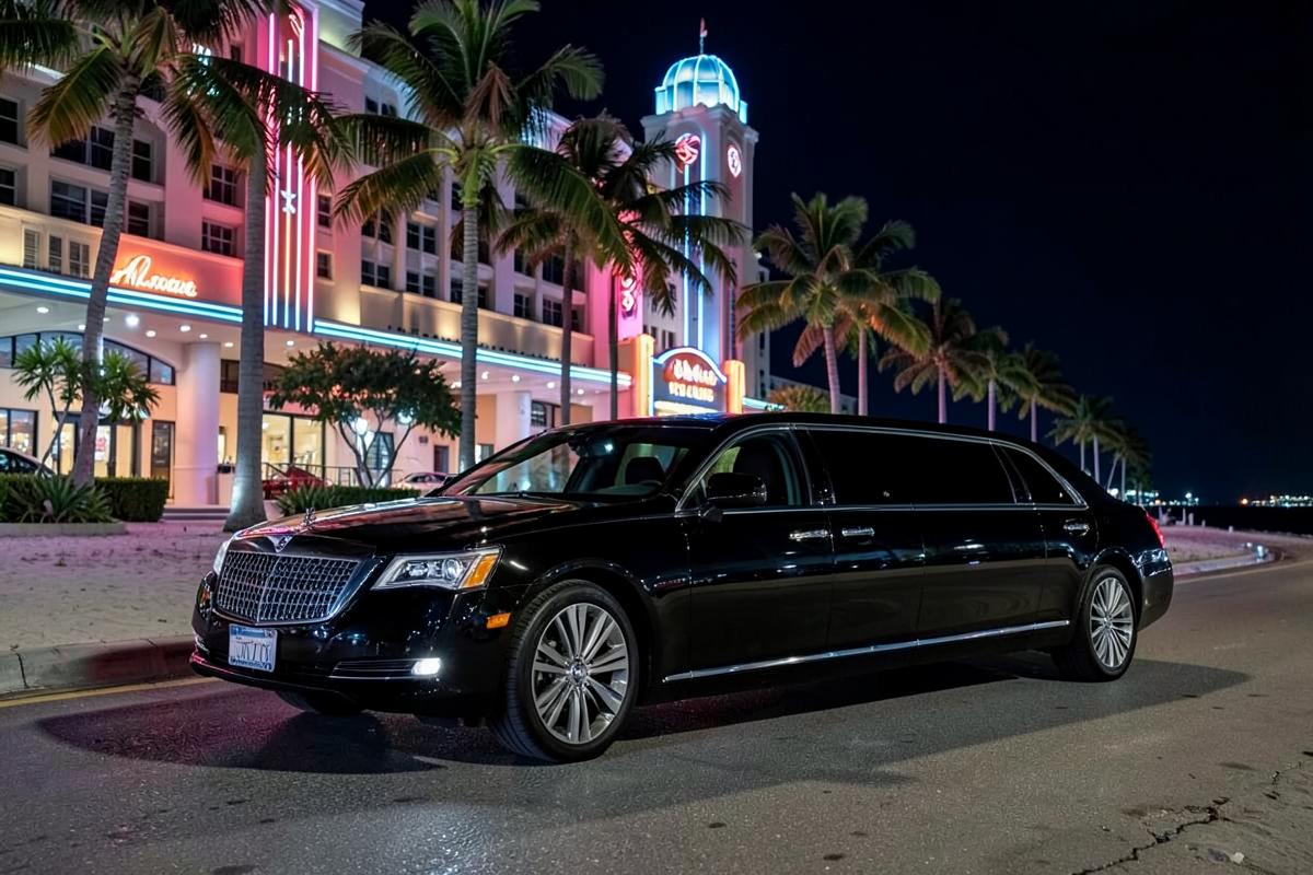 Lincoln Stretch Limousine — chauffeur-driven stretch limo available in Miami